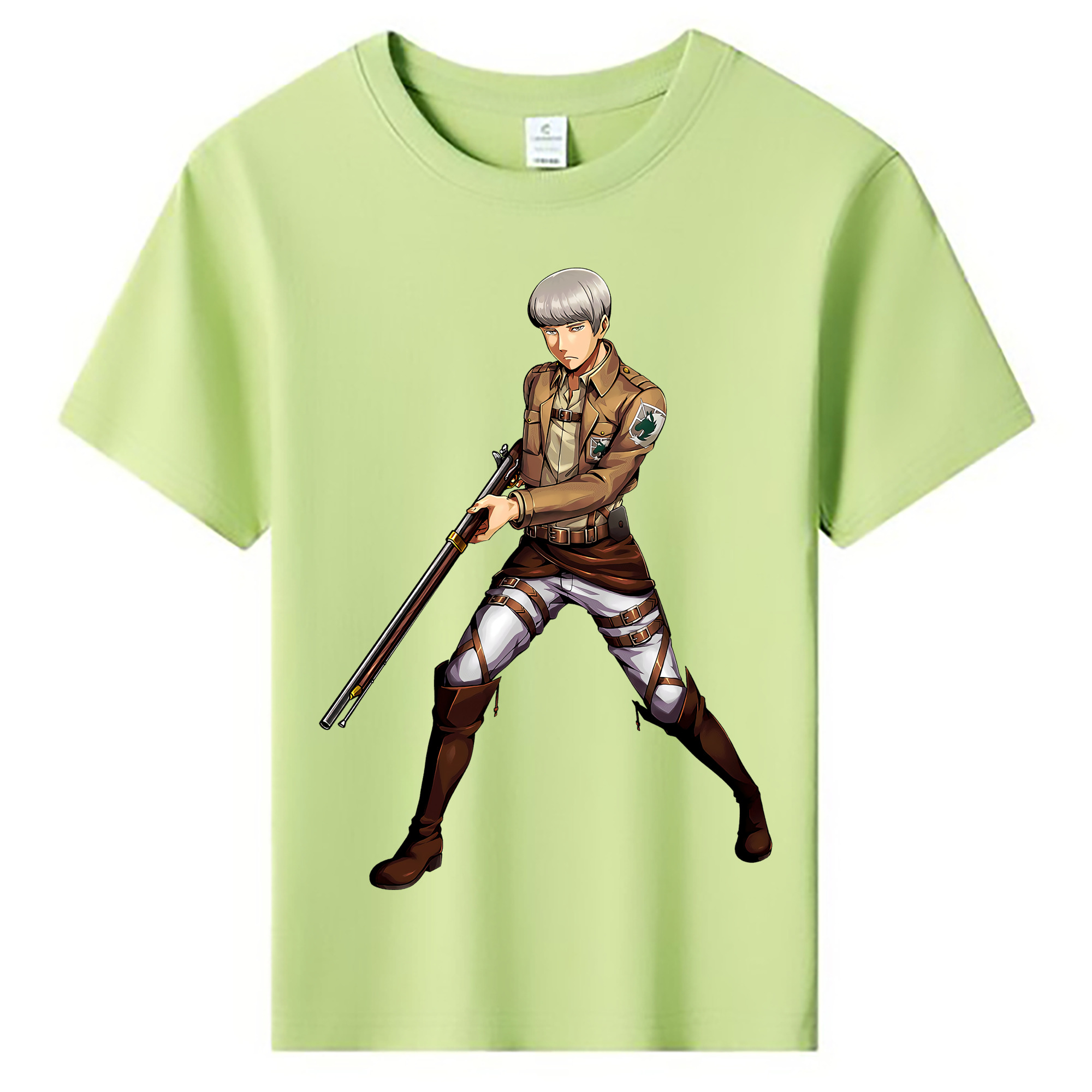 （画像用） 進撃の巨人 Attack on Titan 綿100％キッズTシャツ（フロントプリント）